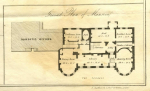 Detail of the floorplan of Gunnersbury Park Mansion from the 1835 sale particulars