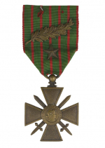 Croix de Guerre awarded to Robert de Rothschild