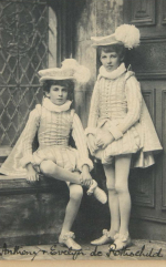 Anthony Gustav de Rothschild (1887-1961) and Evelyn Achille de Rothschild (1886-1917) dressed in costume for the Devonshire House Ball