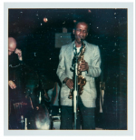 American jazz saxophonist Clarence Hardy 'C' Sharpe (1931-1990)