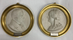 Portrait plaques of Carl Mayer and Adelheid von Rothschild